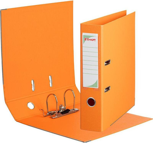 Папка/конверт Комус Папка-регистратор Стандарт 75 мм оранжевая