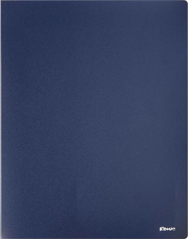 Папка/конверт Комус Скоросшиватель пластиковый с пружинным механизмом А4 до 150 листов синий
