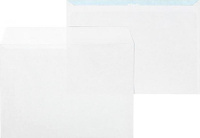 Папка/конверт Комус Конверт С5 80 г/кв.м белый стрип с внутренней запечаткой