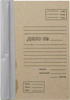 Папка/конверт Attache Папка архивная для переплета А4 из картона/бумвинила бурая 100 мм