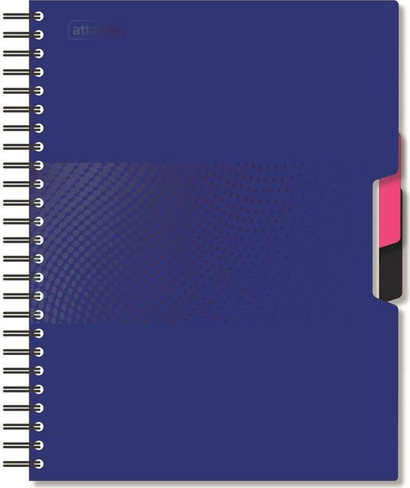 Бумажная продукция Attache Бизнес-тетрадь Digital A5 140 листов синяя в клетку на спирали