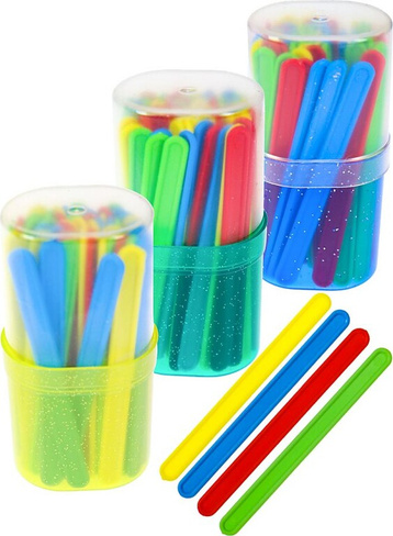 Обучающая игра/пособие Стамм Счетные палочки (50 штук) многоцветные, в пластиковом пенале, СП04