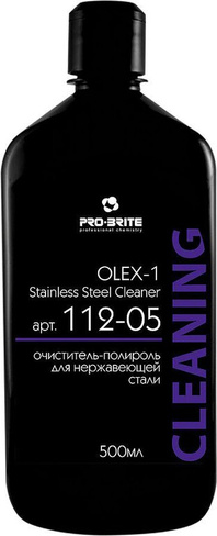 Бытовая химия Pro-Brite Профессиональный очиститель-полироль для нержавеющей стали Olex-1 500 мл