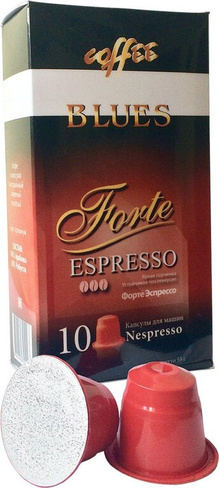 Кофе Кофе Блюз Эспрессо Форте кофе молотый в капсулах, 55 г