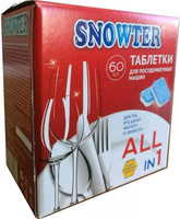 Бытовая химия Snowter Таблетки для посудомоечных машин (60 штук в упаковке)
