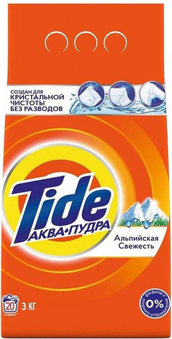 Бытовая химия Tide Стиральный порошок Альпийская свежесть 3 кг (1шт.)
