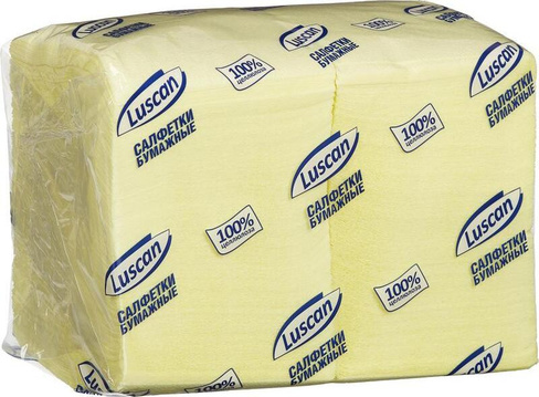 Бумажные полотенца Luscan Салфетки бумажные Profi Pack 1-слойные 4630012885874