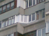 Вынос на стандартную лоджию 3-х комнатной квартиры московской планировки.