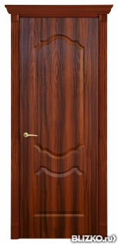 Дверь межкомнатная, серия «Анастасия», цвет темный орех
