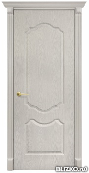 Дверь межкомнатная, серия «Анастасия», цвет белый дуб