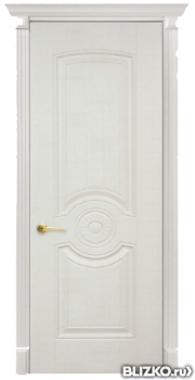 Дверь межкомнатная Экошпон, серия «Венеция», цвет белый сатин