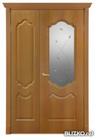 Дверь распашная, серия «Анастасия», цвет миланский орех