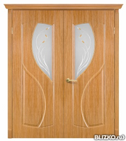 Дверь распашная, серия «Фаина», цвет светлый дуб