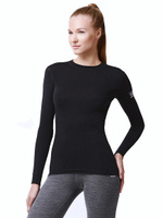 Norveg Soft Shirt Футболка женская с длинным рукавом (черный)