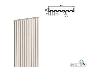 Пилястра Тело ПЛВ-450/5 450х65 мм