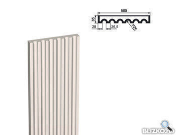 Пилястра Тело ПЛВ-500/5 500х65 мм