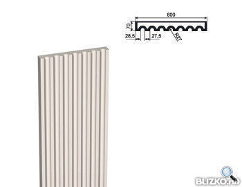Фасадная лепнина Пилястра (Тело) ПЛВ-600/5 2000*70*600