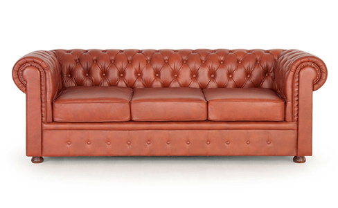 Трехместный диван для салона красоты Честер цвет бежевый 245x85x85 см