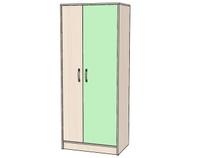 Шкаф для одежды "Буратино" (Зеленый)