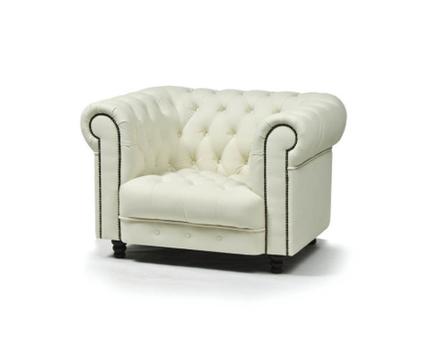 Кресло Честер 125x85x85 см цвет белый