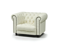 Кресло Честер 125x85x85 см цвет белый