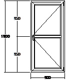 Дверь балконная ПВХ пятикамерная Veka WHS-72 900х1900