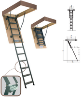 Складная металлическая лестница LMS 60х120 см