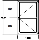 Дверь балконная ПВХ семикамерное Veka Softline-82 1000х1600