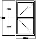 Дверь балконная ПВХ семикамерное Veka Softline-82 1000х1800