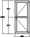 Дверь балконная ПВХ пятикамерная VEKA Softline-70 800х1800