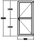 Дверь балконная ПВХ трехкамерная Veka WHS-60 900х2000