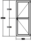 Дверь балконная ПВХ пятикамерная VEKA Softline-70 900х2200