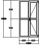 Дверь балконная ПВХ пятикамерная VEKA Softline-70 двупольная 1000х1900