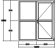 Дверь балконная ПВХ пятикамерная VEKA Softline-70 двупольная 1600х1800