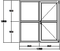 Дверь балконная ПВХ пятикамерная VEKA Softline-70 двупольная 1700х1800