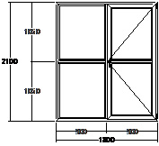 Дверь балконная ПВХ пятикамерная VEKA Softline-70 двупольная 1800х2100