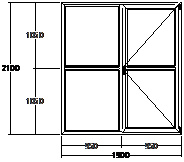 Дверь балконная ПВХ пятикамерная VEKA Softline-70 двупольная 1900х2100