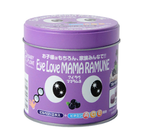 Детские витамины с черникой для зрения, на 3 месяца, Mama Ramune