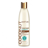 Восстанавливающий кондиционер с органическим кокосовым маслом для поврежденных волос Coconut (65841363, 500 мл) Kativa (