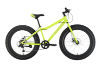 Велосипед подростковый Black One, Monster 24 D, зеленый, белый, зеленый, 14.5", 2022, HQ-0005342 BLACK ONE
