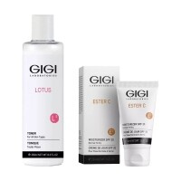 GIGI - Набор для ежедневного ухода: тоник 250 мл + крем SPF20, 50 мл GIGI Cosmetic Labs
