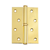 Петля для деревянных дверей, Avers, 100х75х2.5 мм, правая, 5-B-G-R, 30707, с подшипником, золото
