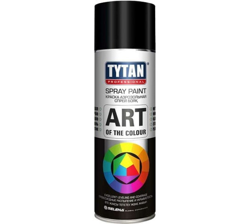 Краска аэрозольная Tytan Professional Art of the colour 400 мл черная мат.