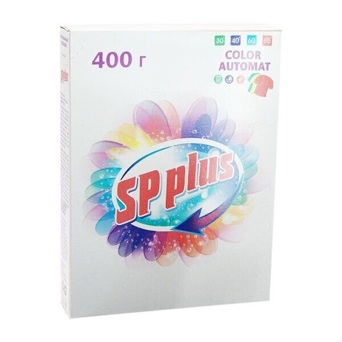 Порошок стиральный SP plus автомат колор 400гр