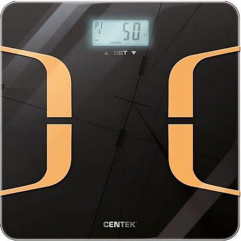Напольные весы CENTEK CT-2431, до 180кг, цвет: черный