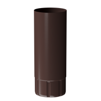 Труба водосточная D90 3 м Döcke STAL PREMIUM Шоколад 8019