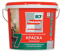 Краска PARADE латексная интер. R 7 шелковисто-матовая База С 9, 0л x 1/44