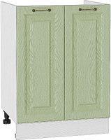 Шкаф нижний под мойку с 2-мя дверцами Ницца НМ 600 Дуб оливковый-Белый