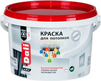 Краска акриловая для потолков снежно-белая, матовая, тиксотропная ДАЛИ 2, 5 л