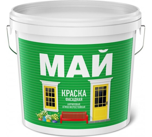 Краска акриловая МАЙ фасадная 13 кг Ярославль x 1